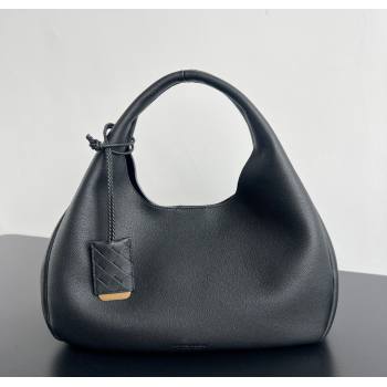 Bottega Veneta Large Campana Shoulder Bag in Grained Leather Black 2025 844251 (WT-251119058)
