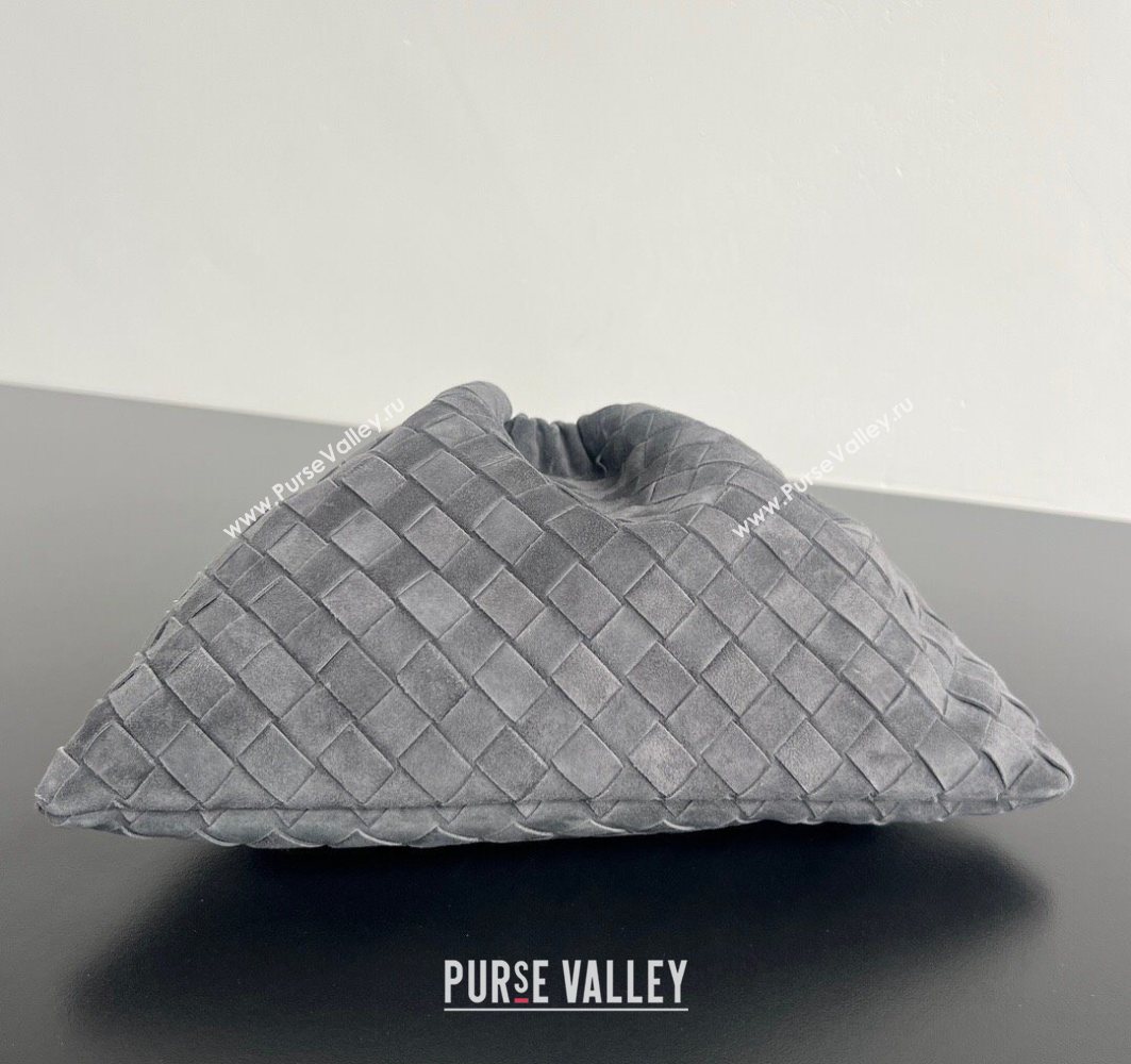 Bottega Veneta Medium Dustbag in Intrecciato Suede 796728 Graphite Grey 2025 (WT-251119005)