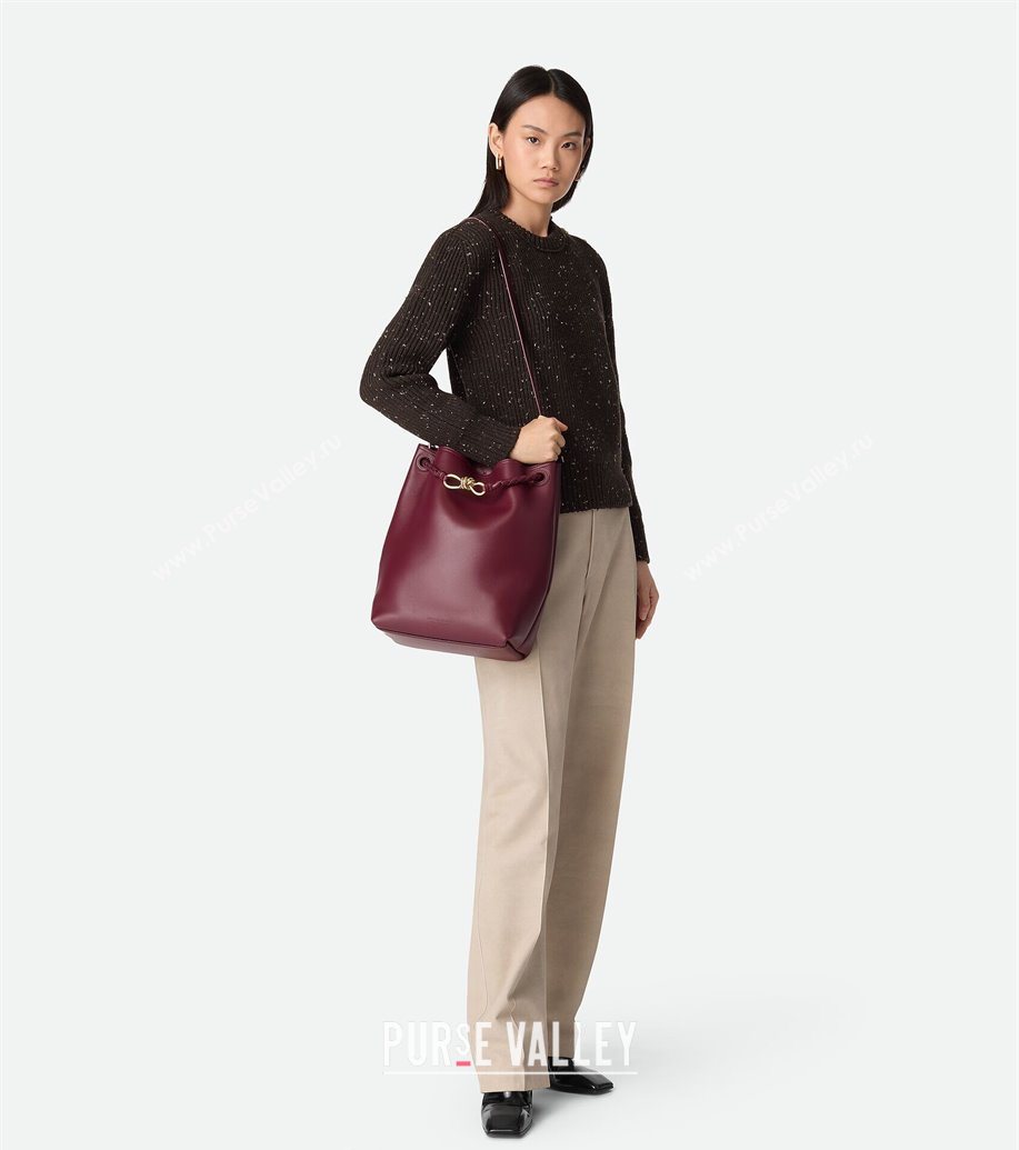 Bottega Veneta Andiamo Bucket Bag in Calf Leather Black 2025 844169 (WT-251119060)