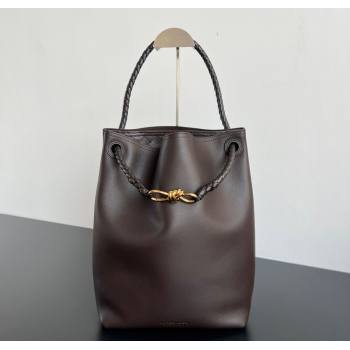 Bottega Veneta Andiamo Bucket Bag in Calf Leather Fondant Brown 2025 844169 (WT-251119062)
