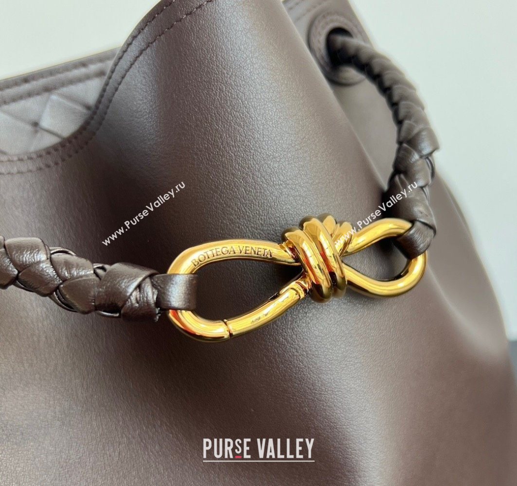 Bottega Veneta Andiamo Bucket Bag in Calf Leather Fondant Brown 2025 844169 (WT-251119062)