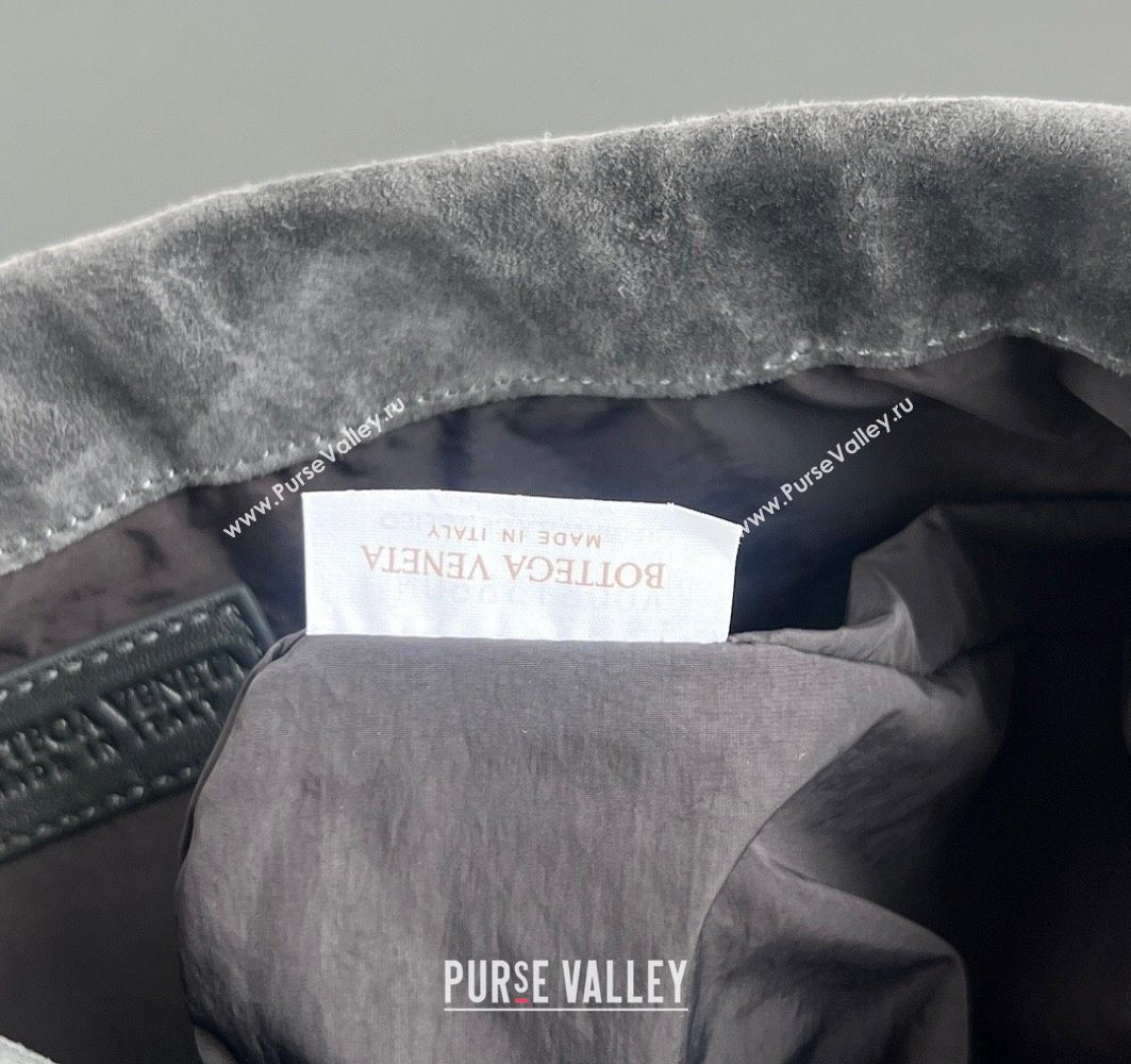 Bottega Veneta Medium Dustbag in Intrecciato Suede 796728 Graphite Grey 2025 (WT-251119005)