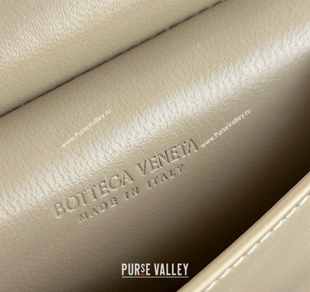 Bottega Veneta Solstice Business Card Case in Intrecciato Leather Beige 2025 810596 (WT-251119081)