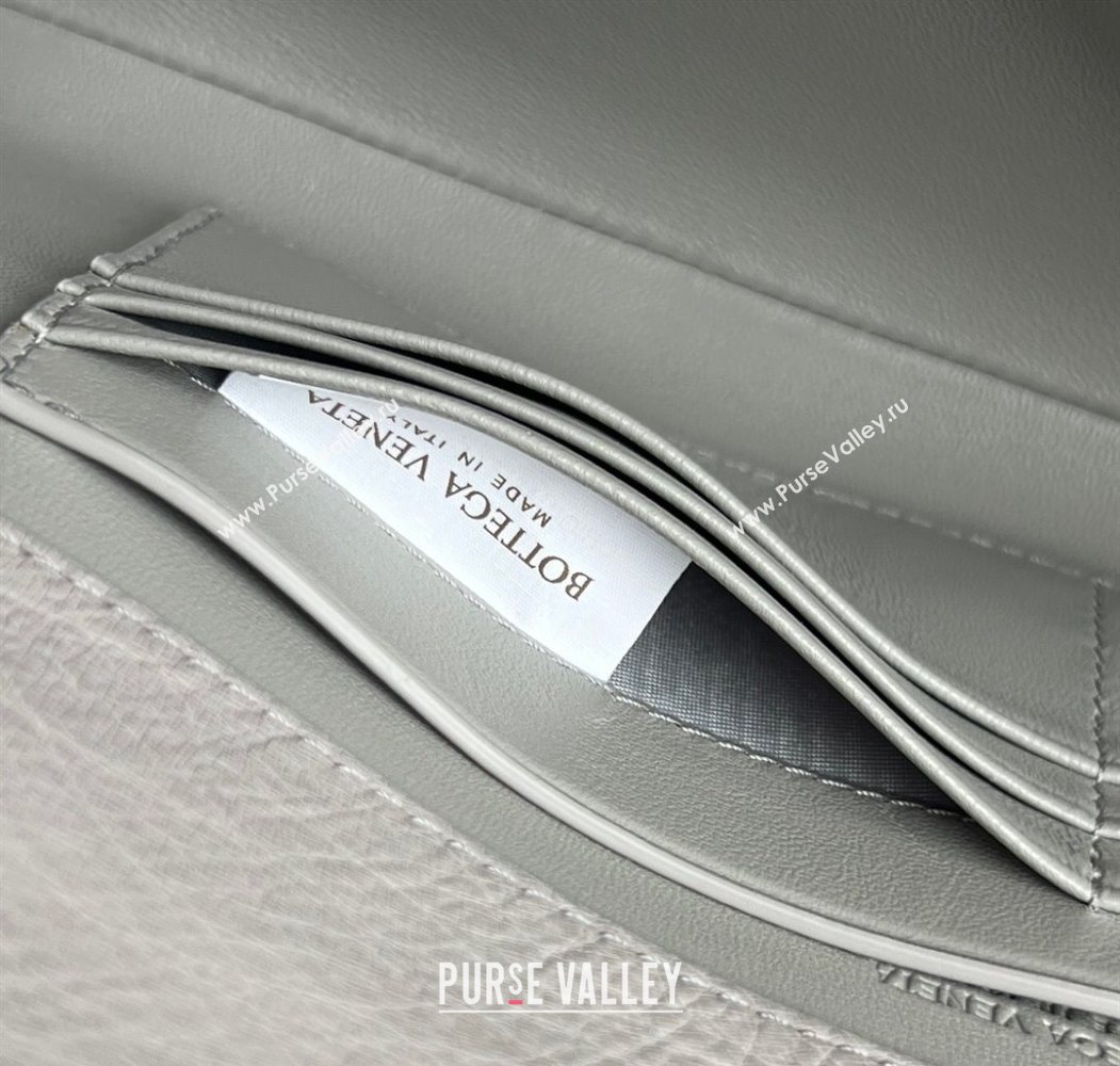 Bottega Veneta Andiamo Clutch in Ostrich Leather Sterling Grey 2026 805241 (WT-260116010)