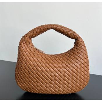 Bottega Veneta Medium Veneta Hobo Bag in Intrecciato Leather Amber Brown 2026 856737 (WT-260116003)