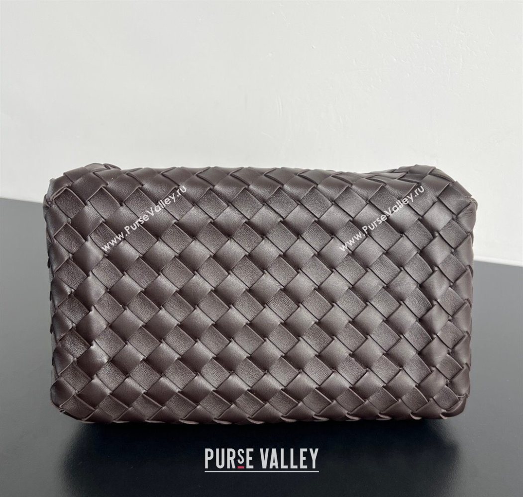 Bottega Veneta Parachute Medium Shoulder Bag in Intrecciato Leather Fondant Brown 2025 835921 (WT-260117003)