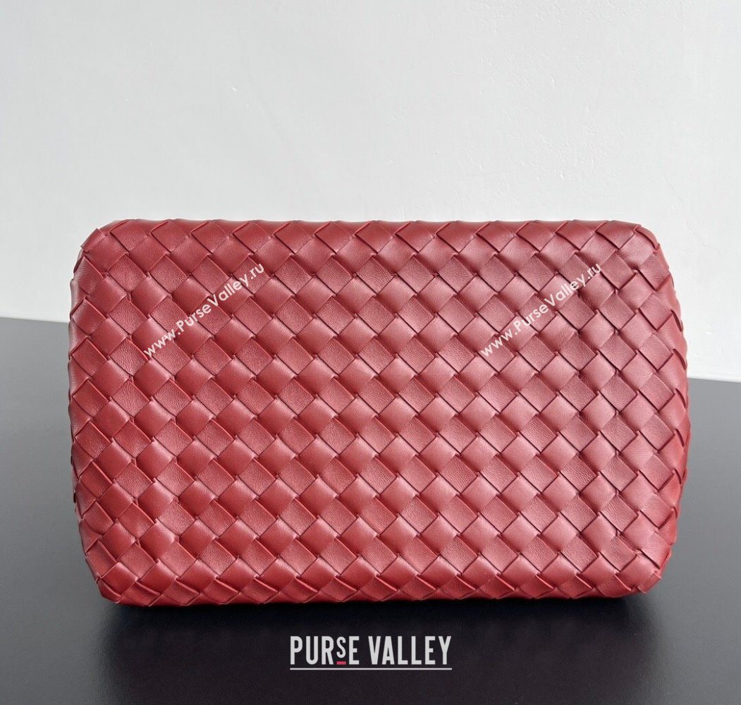 Bottega Veneta Large Parachute Shoulder Bag in Intrecciato Leather 796571 Sapele Red 2025 (WT-260117005)