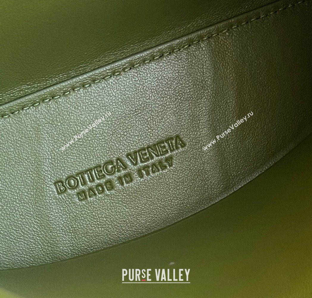 Bottega Veneta Mini Andiamo Top Handle Bag in Ostrich Leather Matcha Green 2026 805232 (WT-260116017)