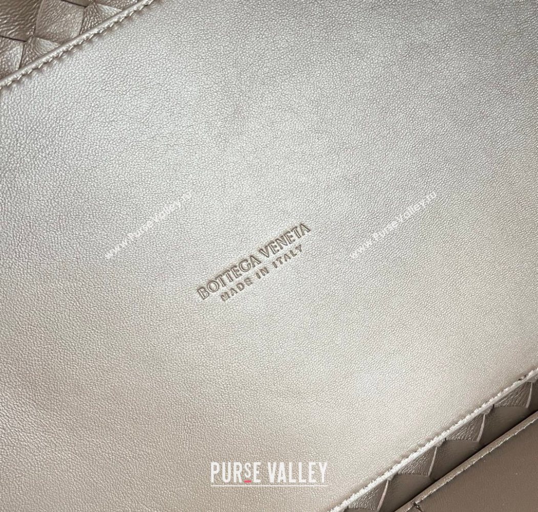 Bottega Veneta Large Andiamo Top Handle Bag in Intrecciato Leather 743575 Taupe 2026 (WT-260116031)