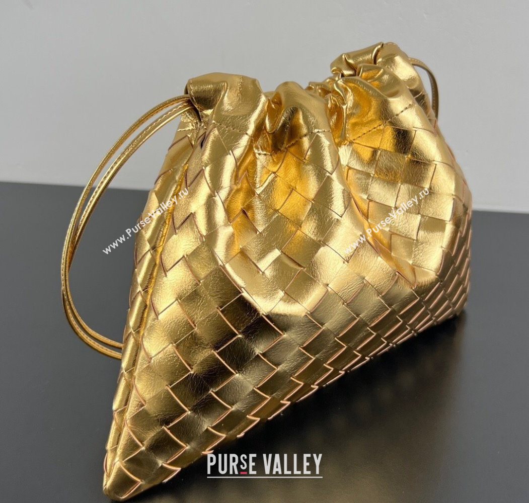 Bottega Veneta Medium Dustbag in Intrecciato Leather 796728 Gold-Tone 2025 (WT-260117007)