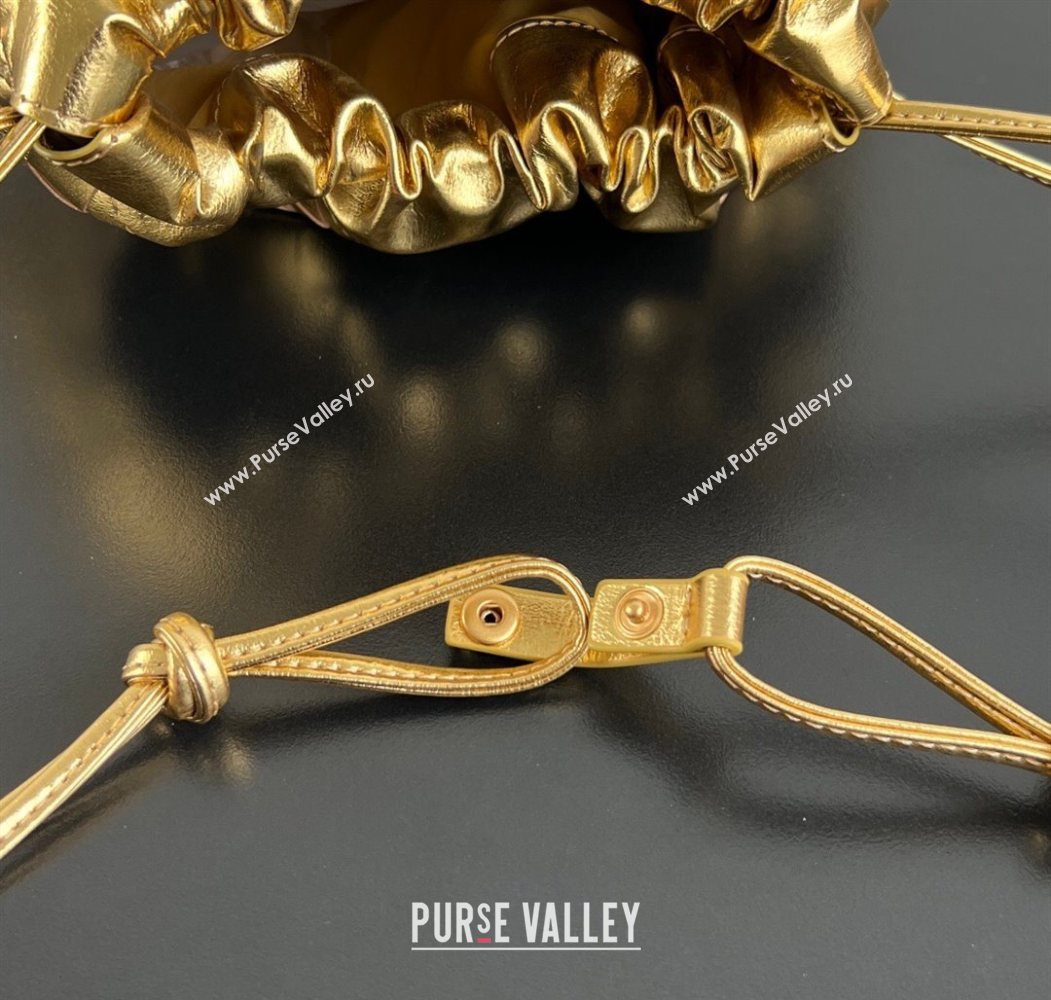 Bottega Veneta Medium Dustbag in Intrecciato Leather 796728 Gold-Tone 2025 (WT-260117007)