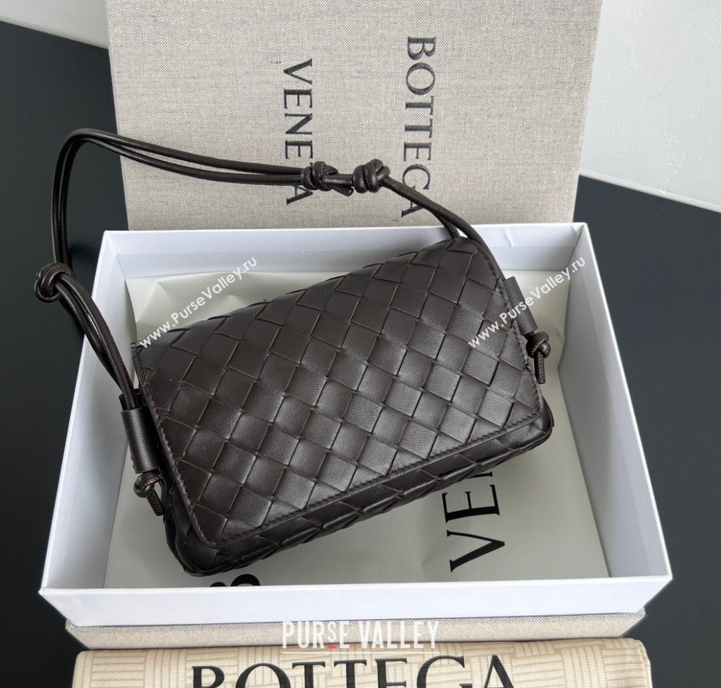 Bottega Veneta Notturno Mini Bag in Intrecciato Leather Fondant Brown 2026 843893 (WT-260117014)