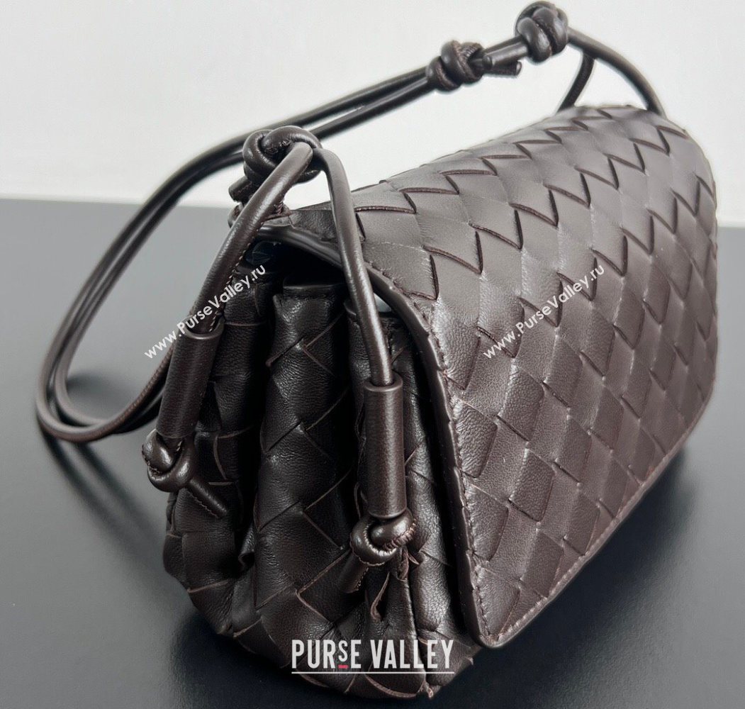 Bottega Veneta Notturno Mini Bag in Intrecciato Leather Fondant Brown 2026 843893 (WT-260117014)