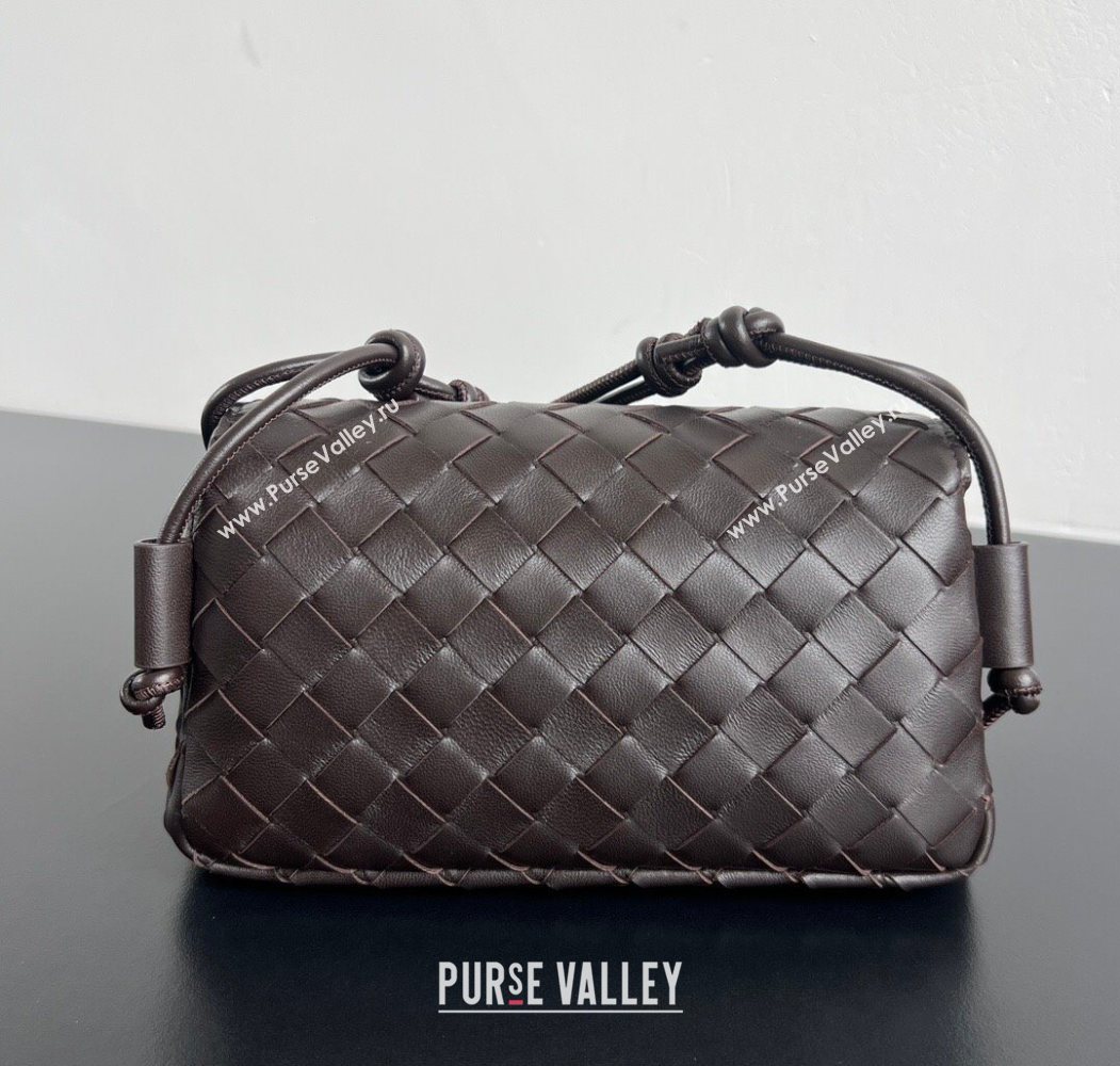 Bottega Veneta Notturno Mini Bag in Intrecciato Leather Fondant Brown 2026 843893 (WT-260117014)
