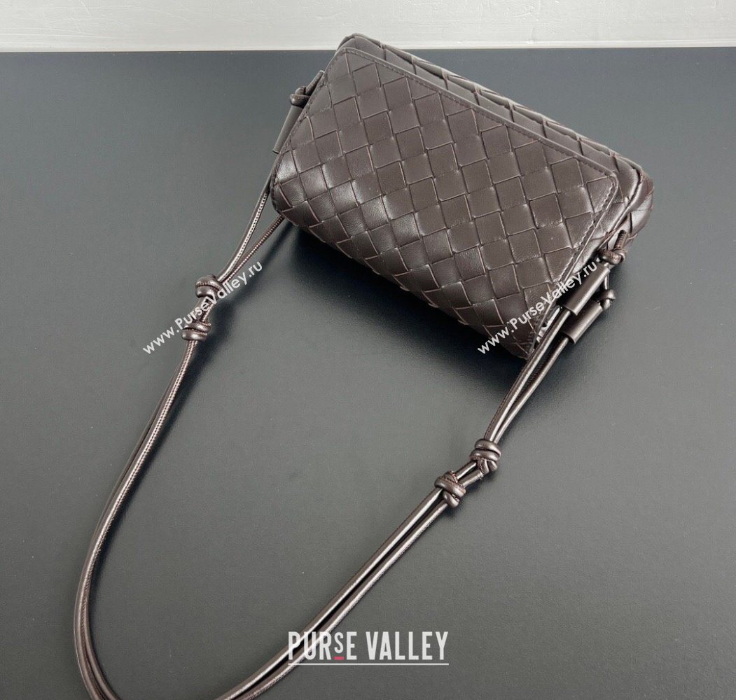 Bottega Veneta Notturno Mini Bag in Intrecciato Leather Fondant Brown 2026 843893 (WT-260117014)