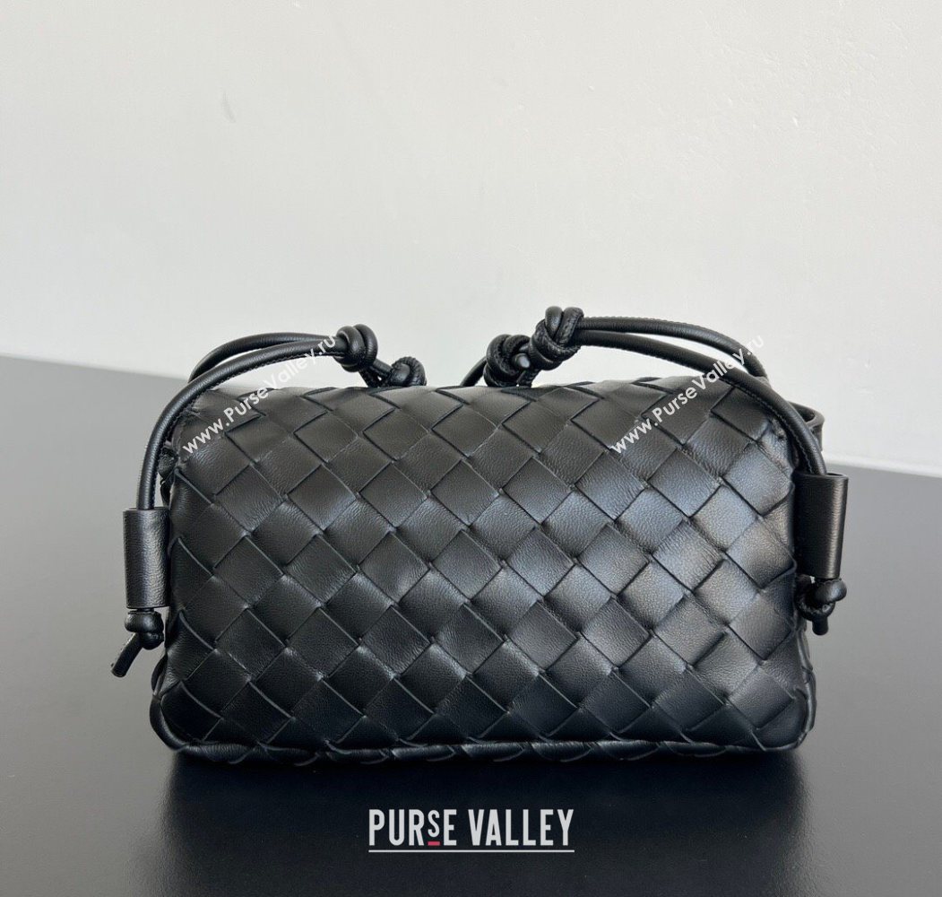 Bottega Veneta Notturno Mini Bag in Intrecciato Leather Black 2026 843893 (WT-260117015)