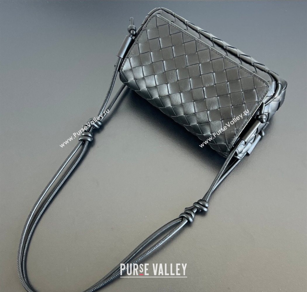Bottega Veneta Notturno Mini Bag in Intrecciato Leather Black 2026 843893 (WT-260117015)