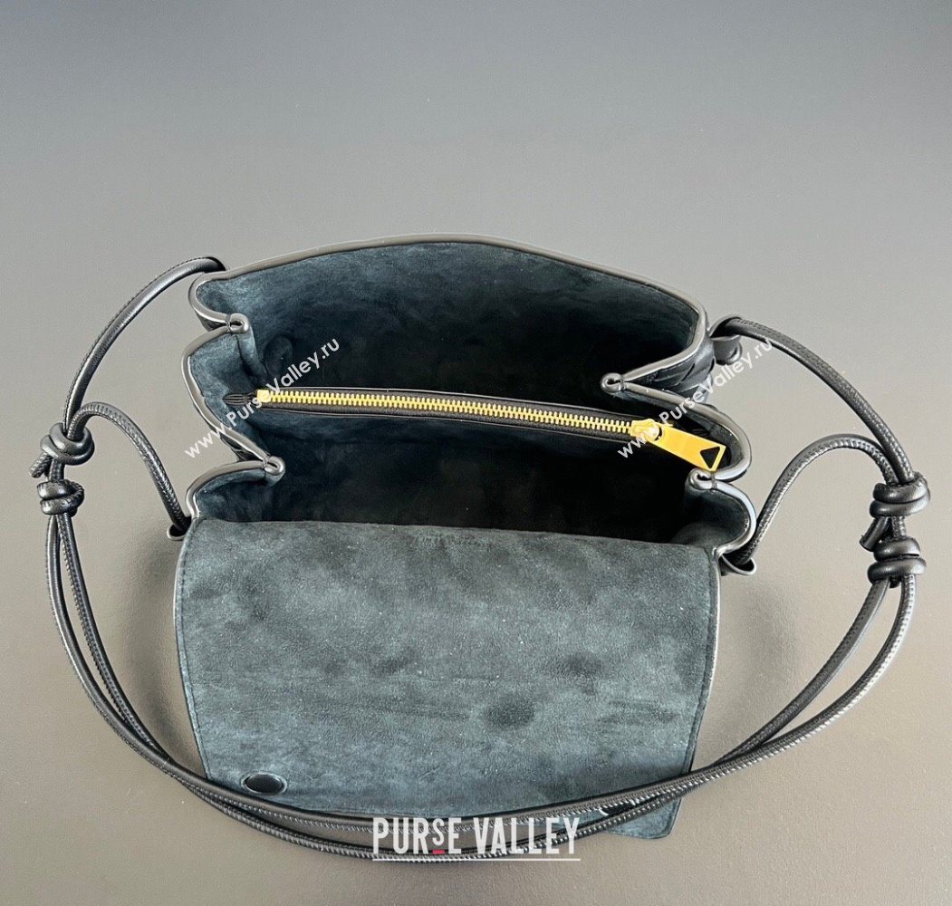 Bottega Veneta Notturno Mini Bag in Intrecciato Leather Black 2026 843893 (WT-260117015)