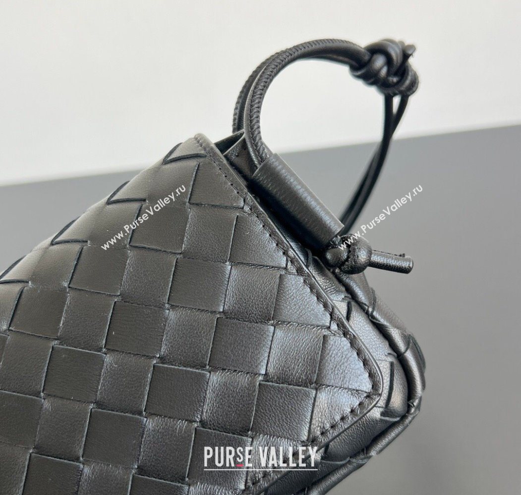 Bottega Veneta Notturno Mini Bag in Intrecciato Leather Black 2026 843893 (WT-260117015)