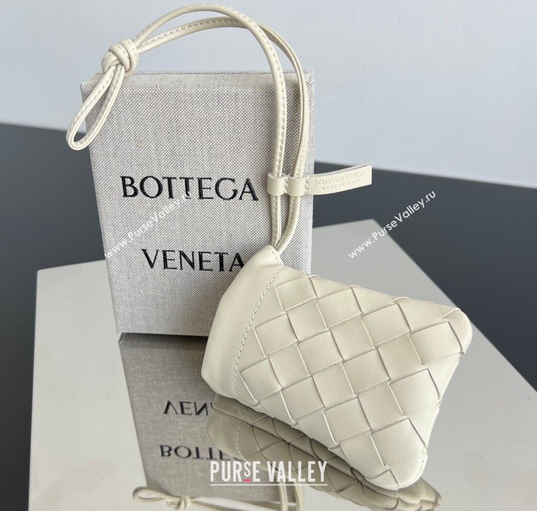 Bottega Veneta Micro Dustbag in Intrecciato Leather Sea Salt 2026 843903 (WT-260117016)