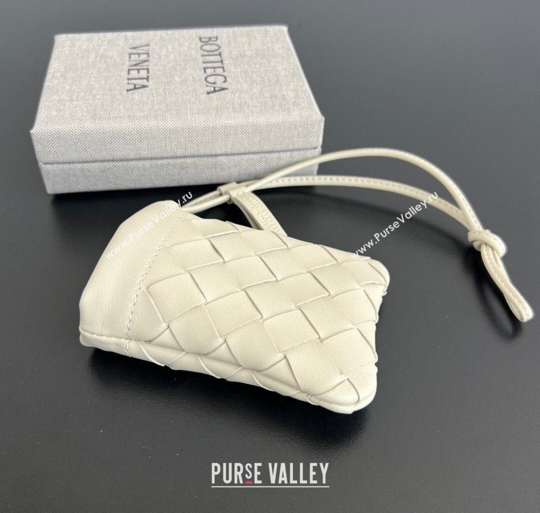 Bottega Veneta Micro Dustbag in Intrecciato Leather Sea Salt 2026 843903 (WT-260117016)