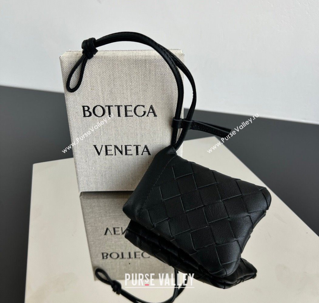 Bottega Veneta Micro Dustbag in Intrecciato Leather Black 2026 843903 (WT-260117017)