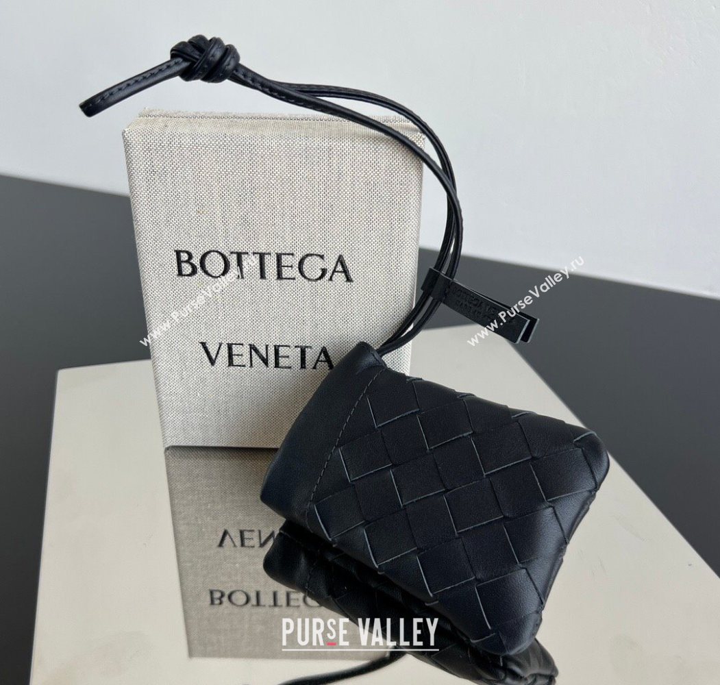 Bottega Veneta Micro Dustbag in Intrecciato Leather Blue 2026 843903 (WT-260117018)