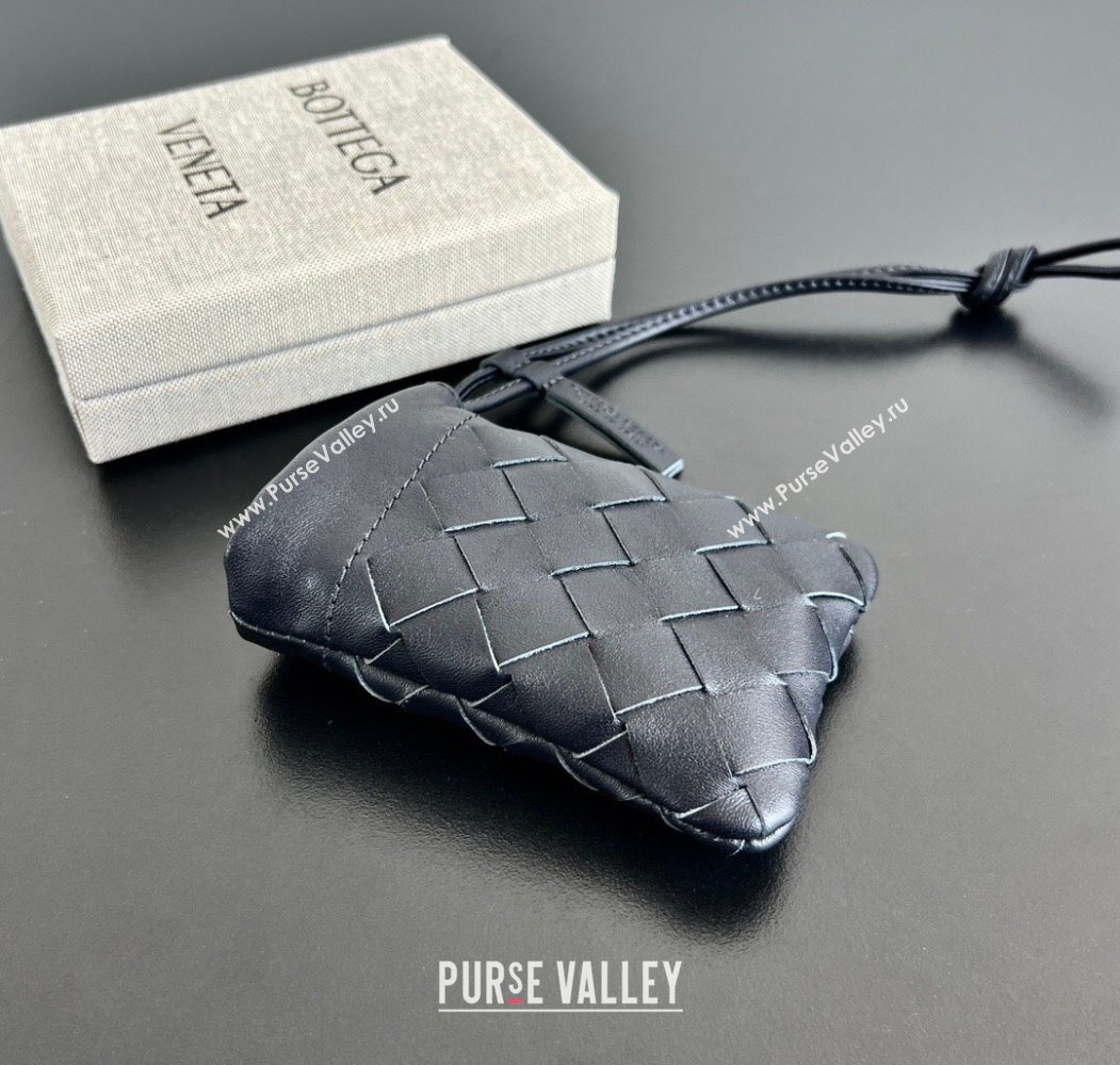 Bottega Veneta Micro Dustbag in Intrecciato Leather Blue 2026 843903 (WT-260117018)