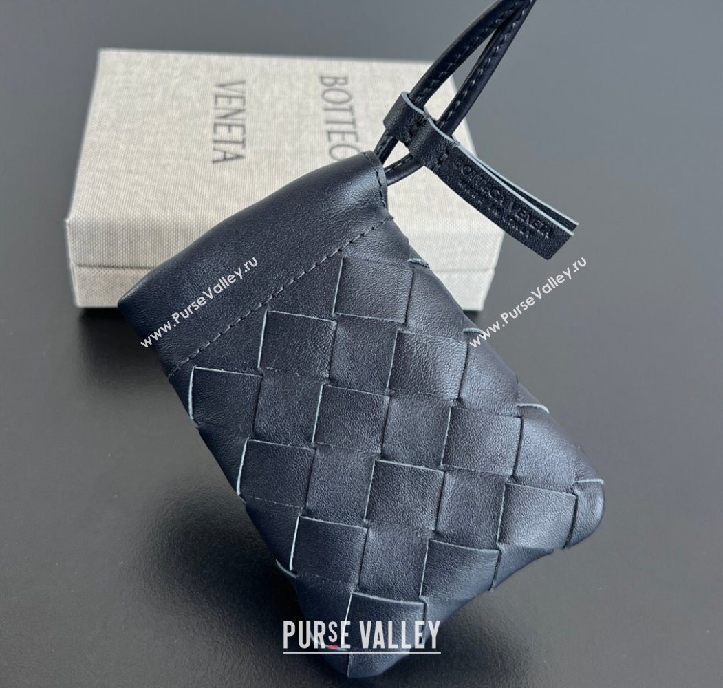 Bottega Veneta Micro Dustbag in Intrecciato Leather Blue 2026 843903 (WT-260117018)