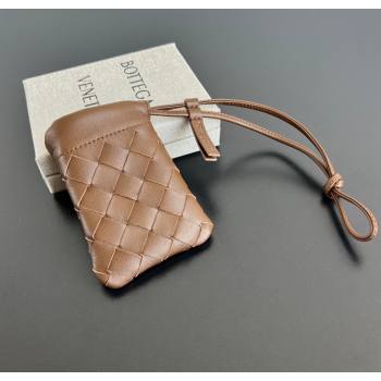 Bottega Veneta Micro Dustbag in Intrecciato Leather Brown 2026 843903 (WT-260117019)
