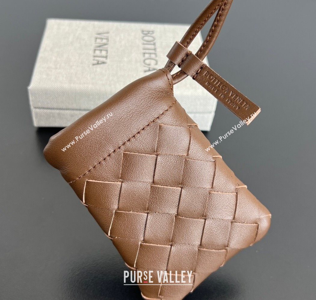 Bottega Veneta Micro Dustbag in Intrecciato Leather Brown 2026 843903 (WT-260117019)