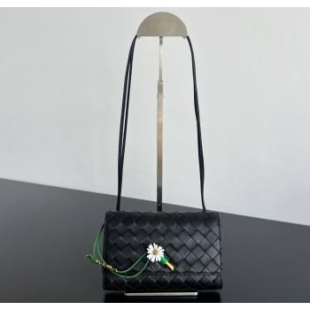 Bottega Veneta Andiamo Daisy Pouch Mini Bag in Intrecciato Leather 838870 Black 2025 (WT-260117022)