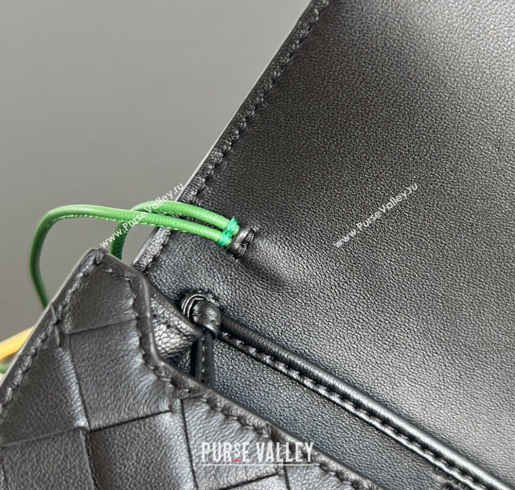 Bottega Veneta Andiamo Daisy Pouch Mini Bag in Intrecciato Leather 838870 Black 2025 (WT-260117022)