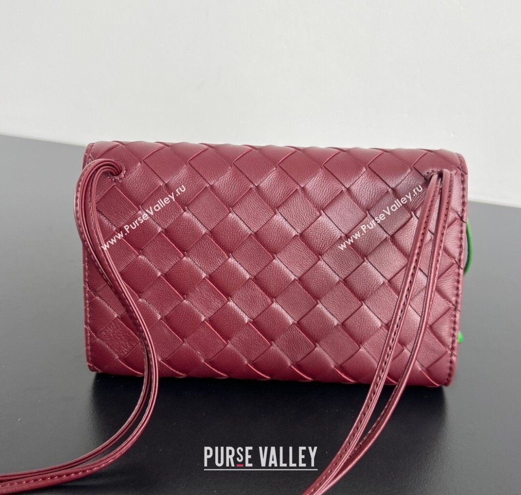 Bottega Veneta Andiamo Daisy Pouch Mini Bag in Intrecciato Leather 838870 Barolo Red 2025 (WT-260117023)