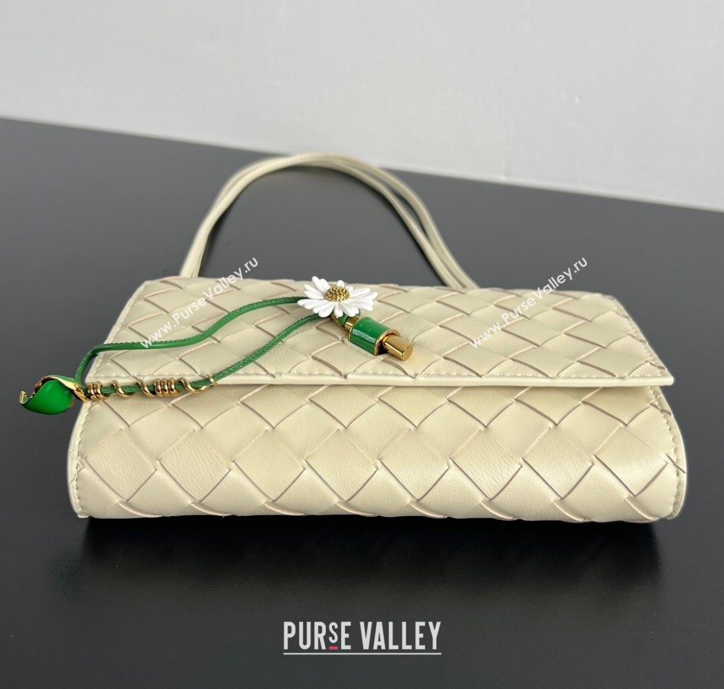 Bottega Veneta Andiamo Daisy Pouch Mini Bag in Intrecciato Leather 838870 Sea Salt 2025 (WT-260117025)