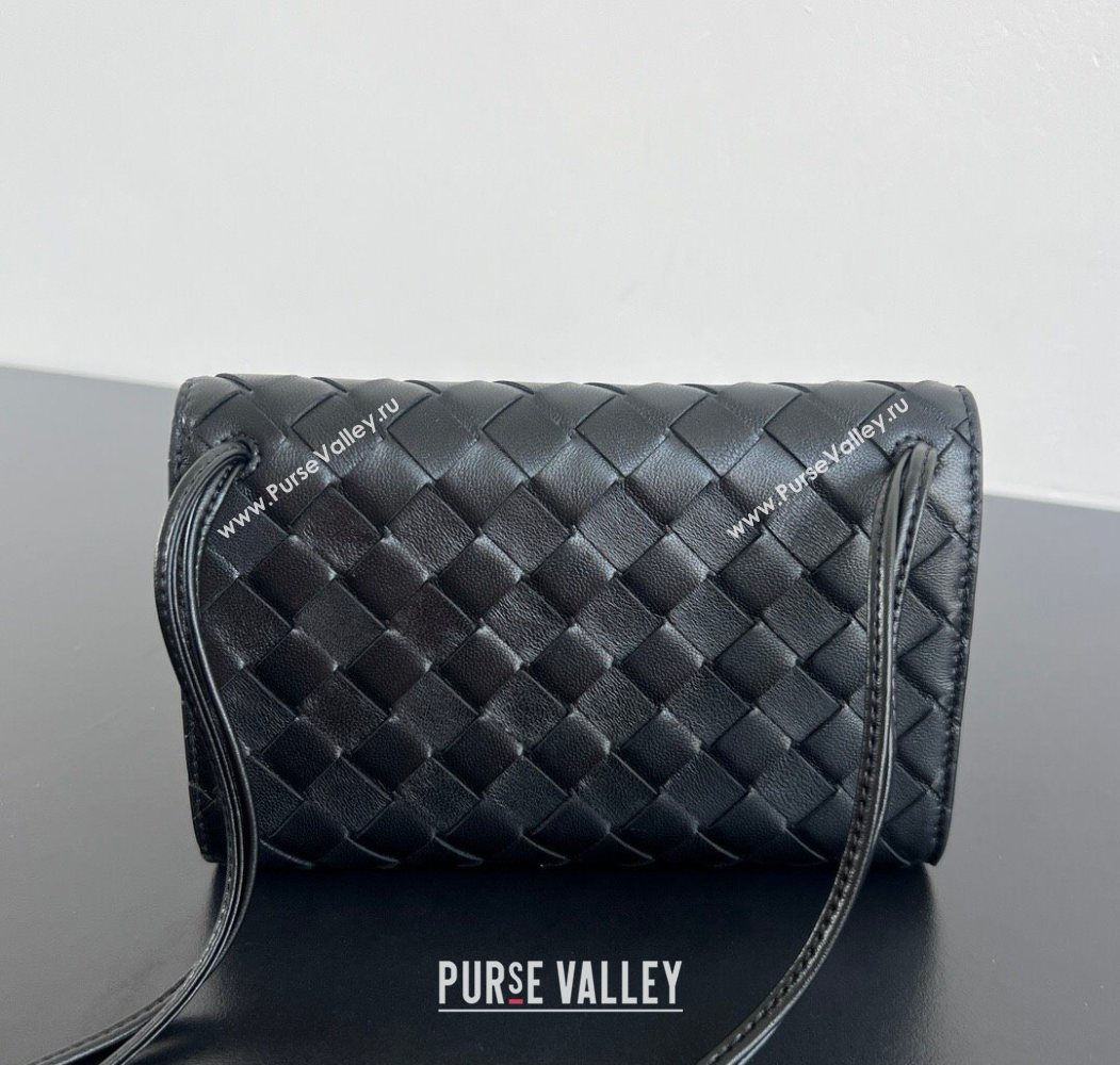 Bottega Veneta Andiamo Pouch on Strap Mini Bag in Intrecciato Leather 836940 Black 2026 (WT-260117026)