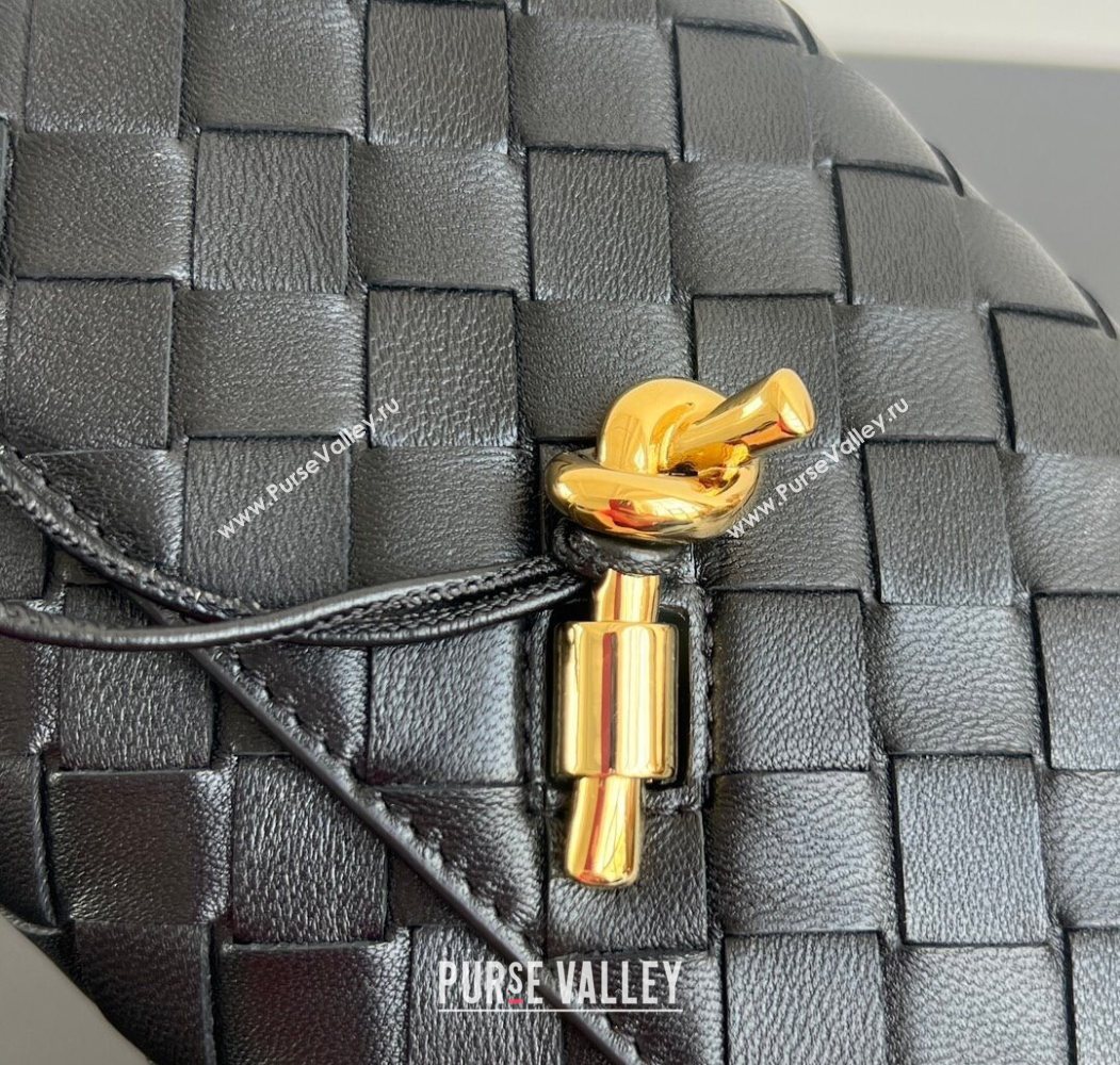 Bottega Veneta Andiamo Pouch on Strap Mini Bag in Intrecciato Leather 836940 Black 2026 (WT-260117026)
