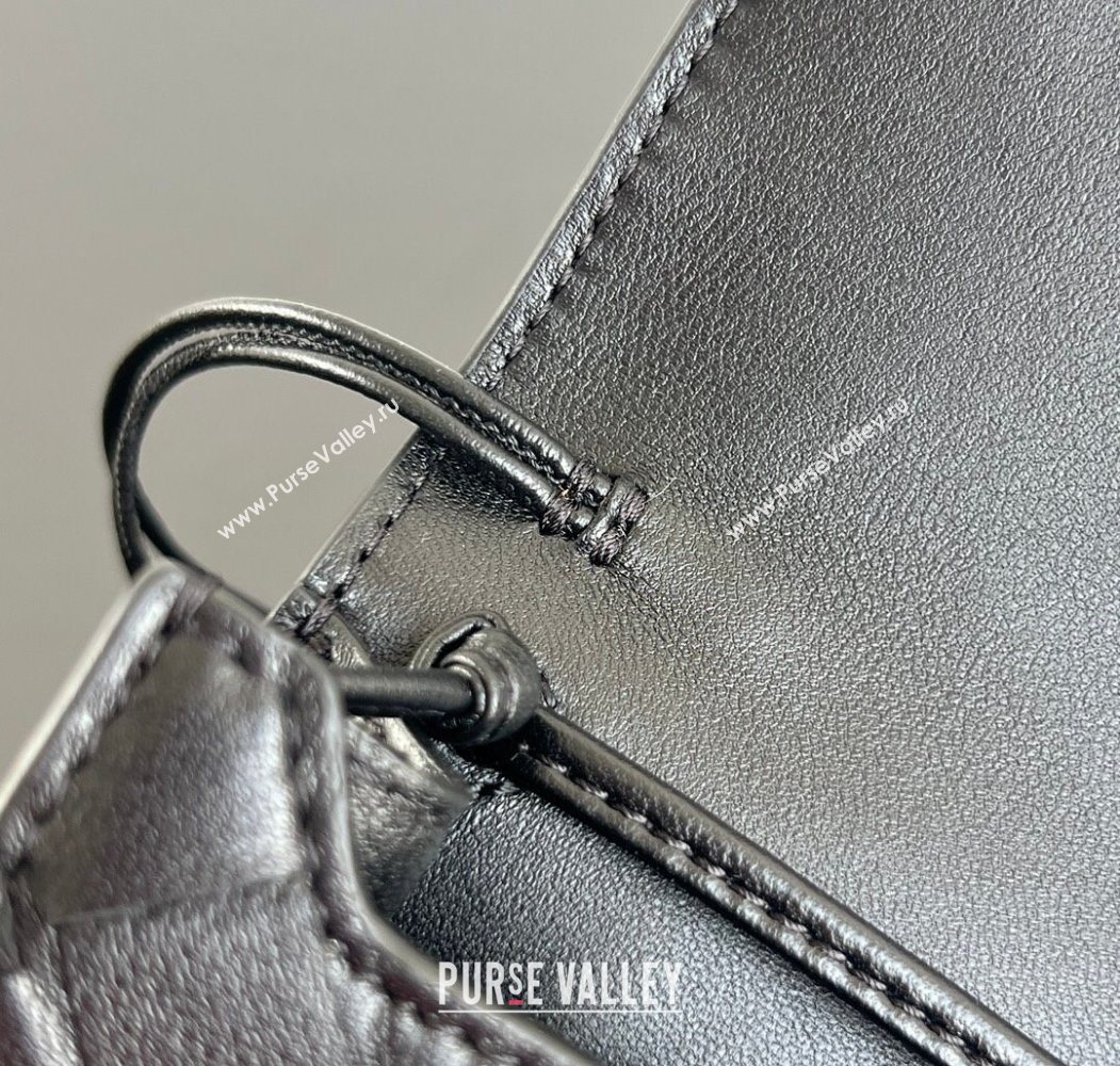 Bottega Veneta Andiamo Pouch on Strap Mini Bag in Intrecciato Leather 836940 Black 2026 (WT-260117026)