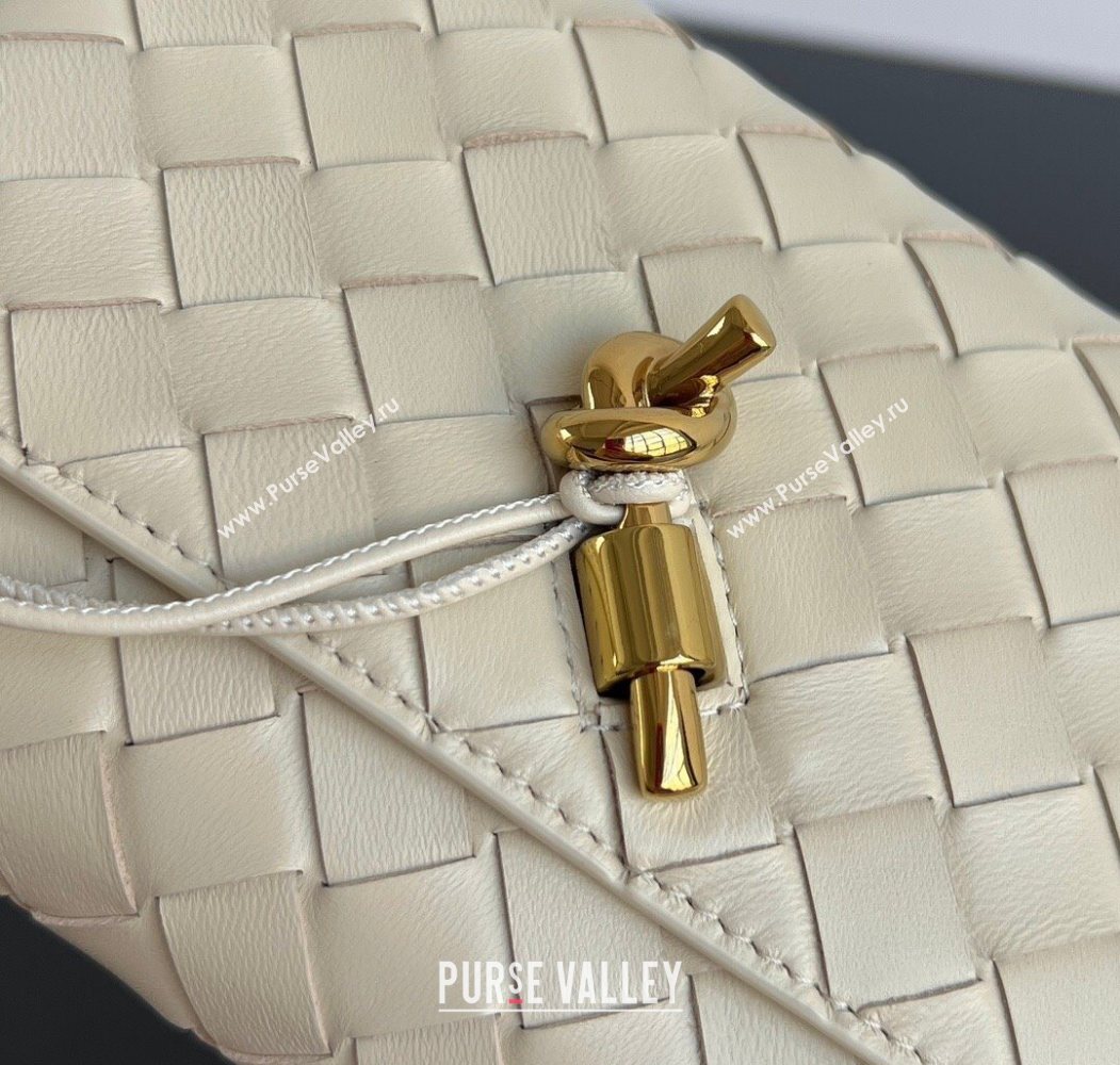 Bottega Veneta Andiamo Pouch on Strap Mini Bag in Intrecciato Leather 836940 Sea Salt 2026 (WT-260117028)