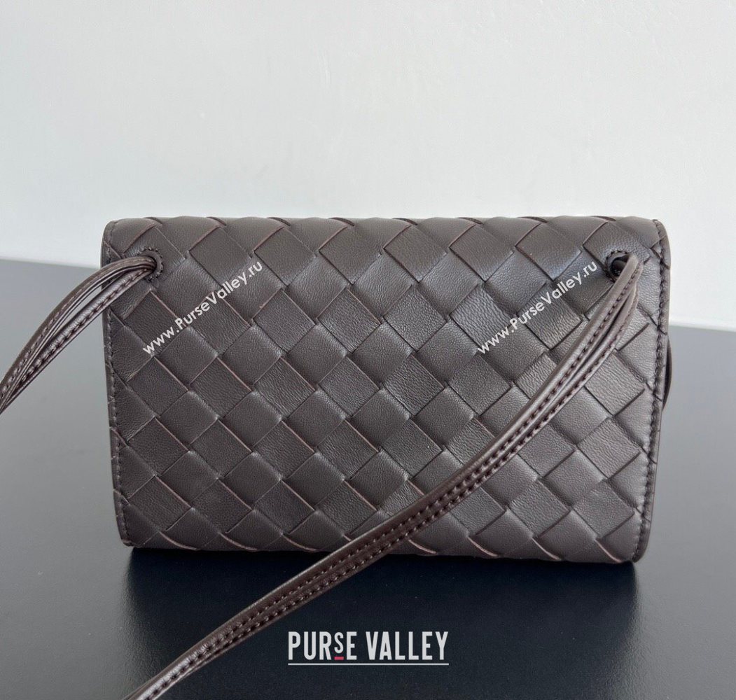 Bottega Veneta Andiamo Pouch on Strap Mini Bag in Intrecciato Leather 836940 Fondant Brown 2026 (WT-260117029)