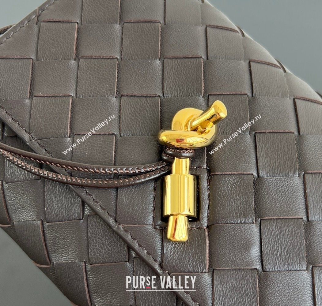 Bottega Veneta Andiamo Pouch on Strap Mini Bag in Intrecciato Leather 836940 Fondant Brown 2026 (WT-260117029)