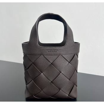 Bottega Veneta Mens Small Diago Tote Bag in Grained Intrecciato Leather 837364 Fondant Brown 2026 (WT-260117031)