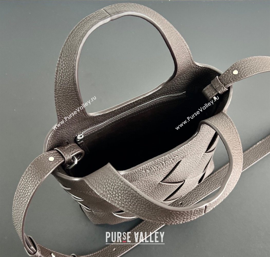 Bottega Veneta Mens Small Diago Tote Bag in Grained Intrecciato Leather 837364 Fondant Brown 2026 (WT-260117031)