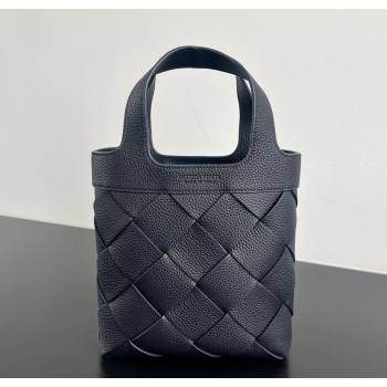 Bottega Veneta Mens Small Diago Tote Bag in Grained Intrecciato Leather 837364 Nocturnal Blue 2026 (WT-260117032)
