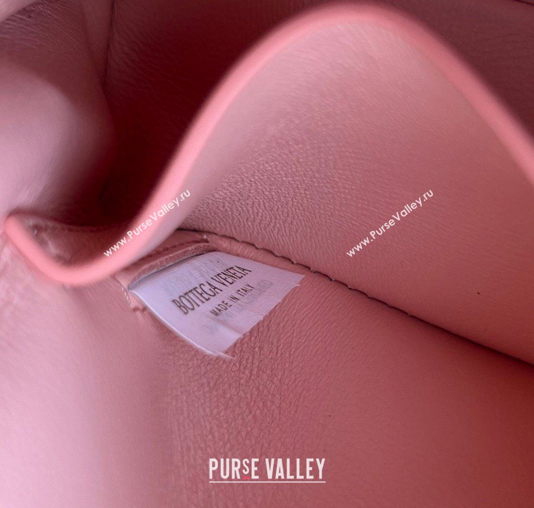 Bottega Veneta Intrecciato Leather Concert Pouch Mini bag Rose Pink 2025 794258 (WT-260117042)