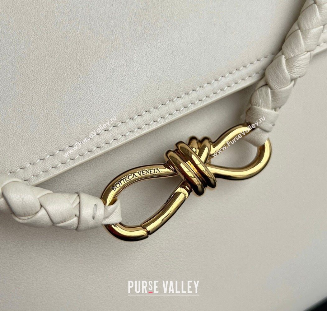 Bottega Veneta Medium Ciao Ciao Top Handle Bag in Calf Leather Sea Salt 2025 817231 (WT-260117047)
