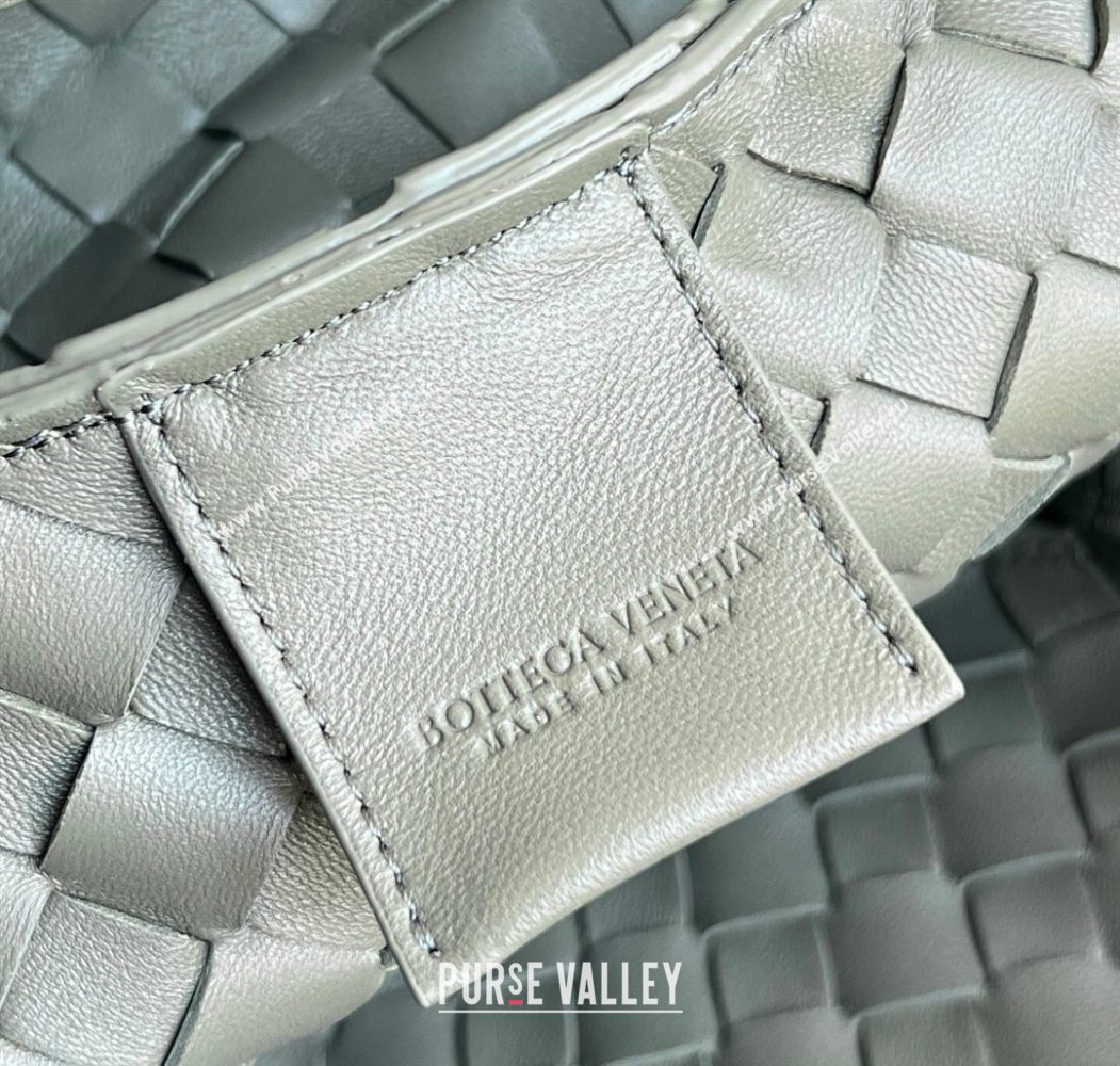 Bottega Veneta Campana Shoulder Bag in Intrecciato Leather Pickle Green 2025 844249 (WT-260116022)