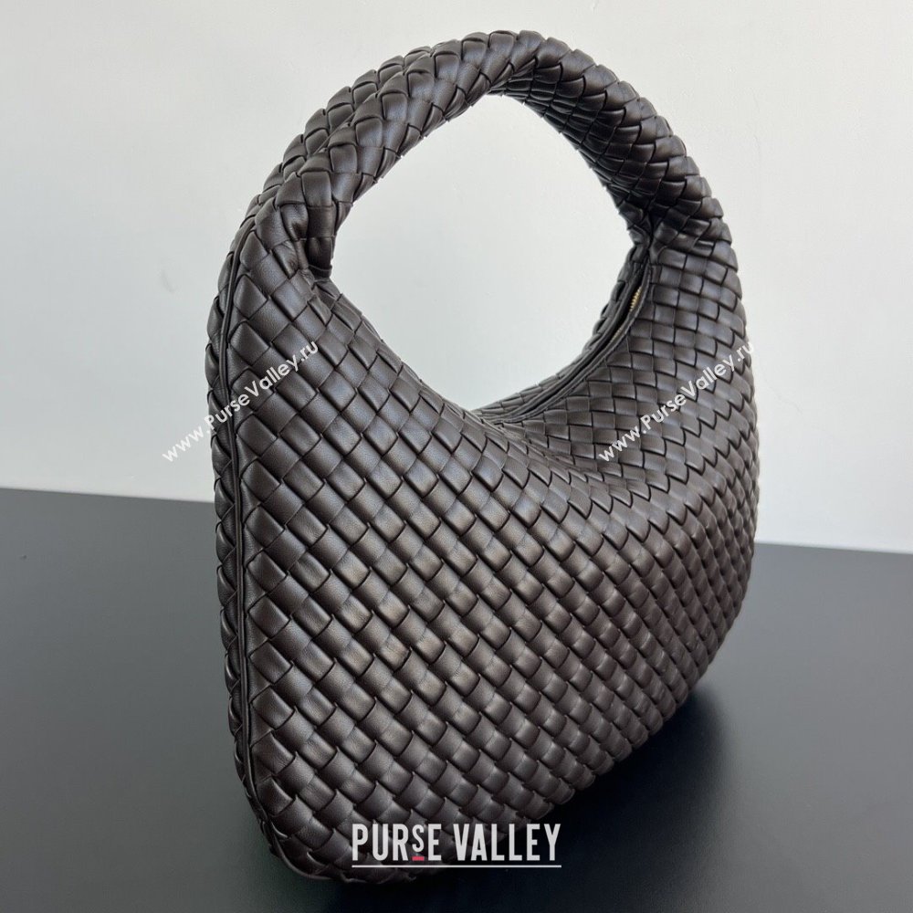 Bottega Veneta Medium Veneta Hobo Bag in Intrecciato Leather Fondant Brown 2026 856737 (WT-260116004)