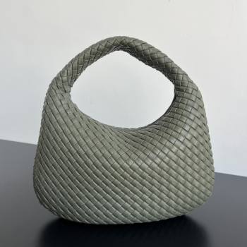 Bottega Veneta Medium Veneta Hobo Bag in Intrecciato Leather Pickle Green 2026 856737 (WT-260116005)