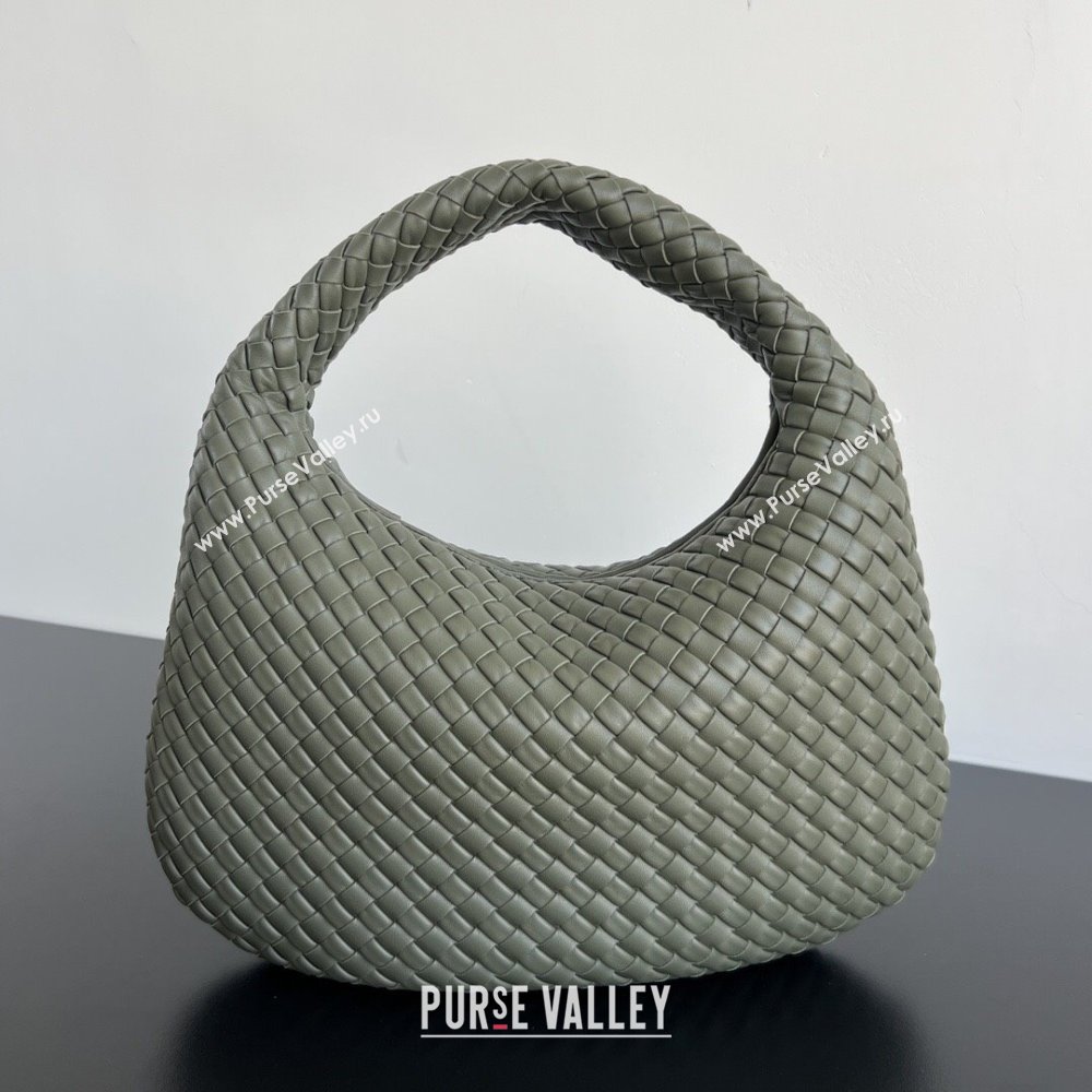 Bottega Veneta Medium Veneta Hobo Bag in Intrecciato Leather Pickle Green 2026 856737 (WT-260116005)
